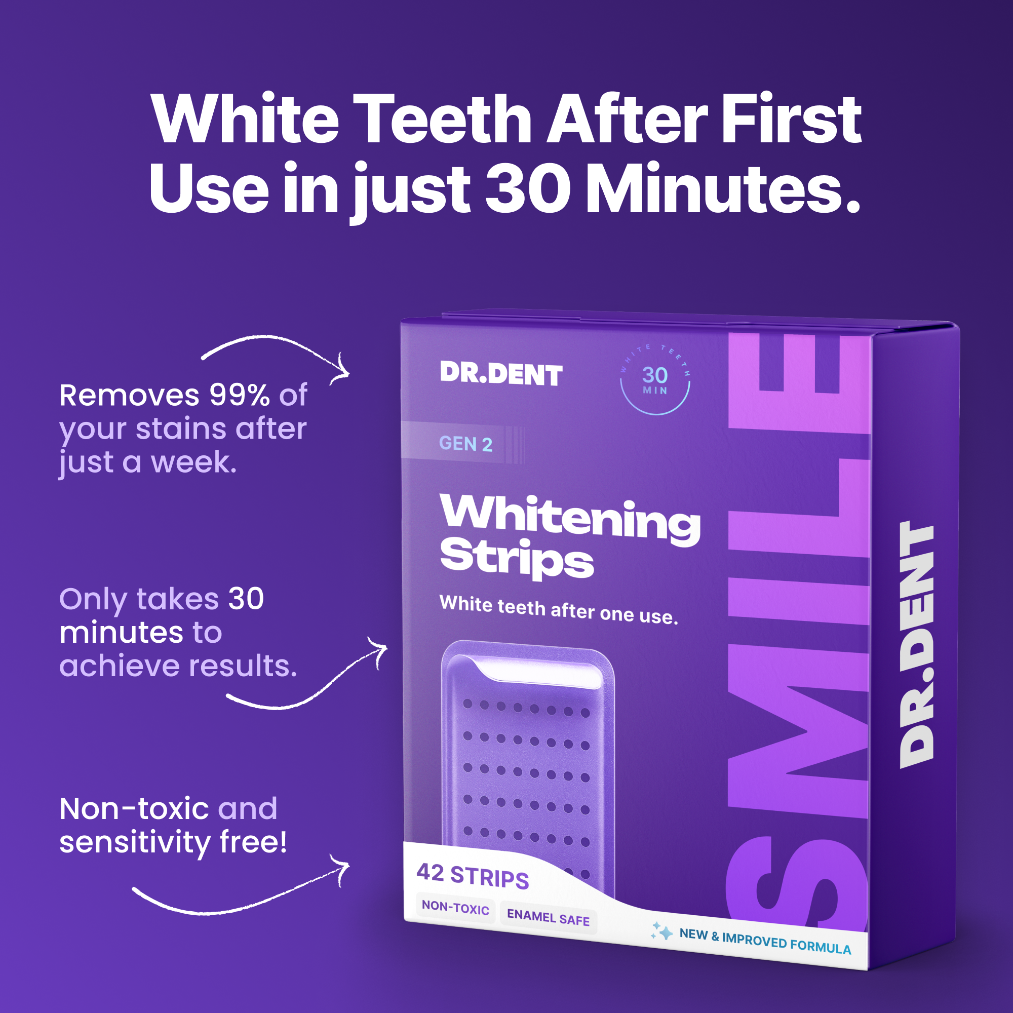 Purple Whitening Strips