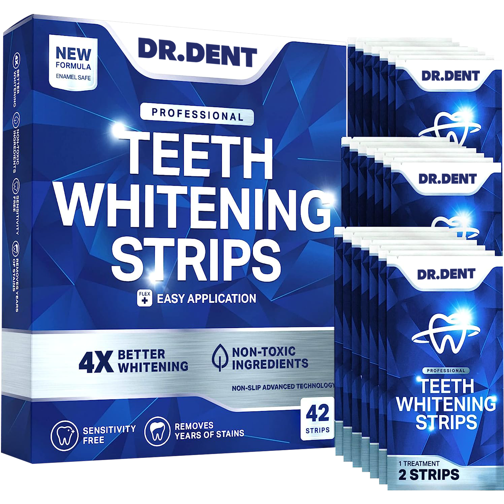 Professional Teeth Whitening Strips (42 Strips)