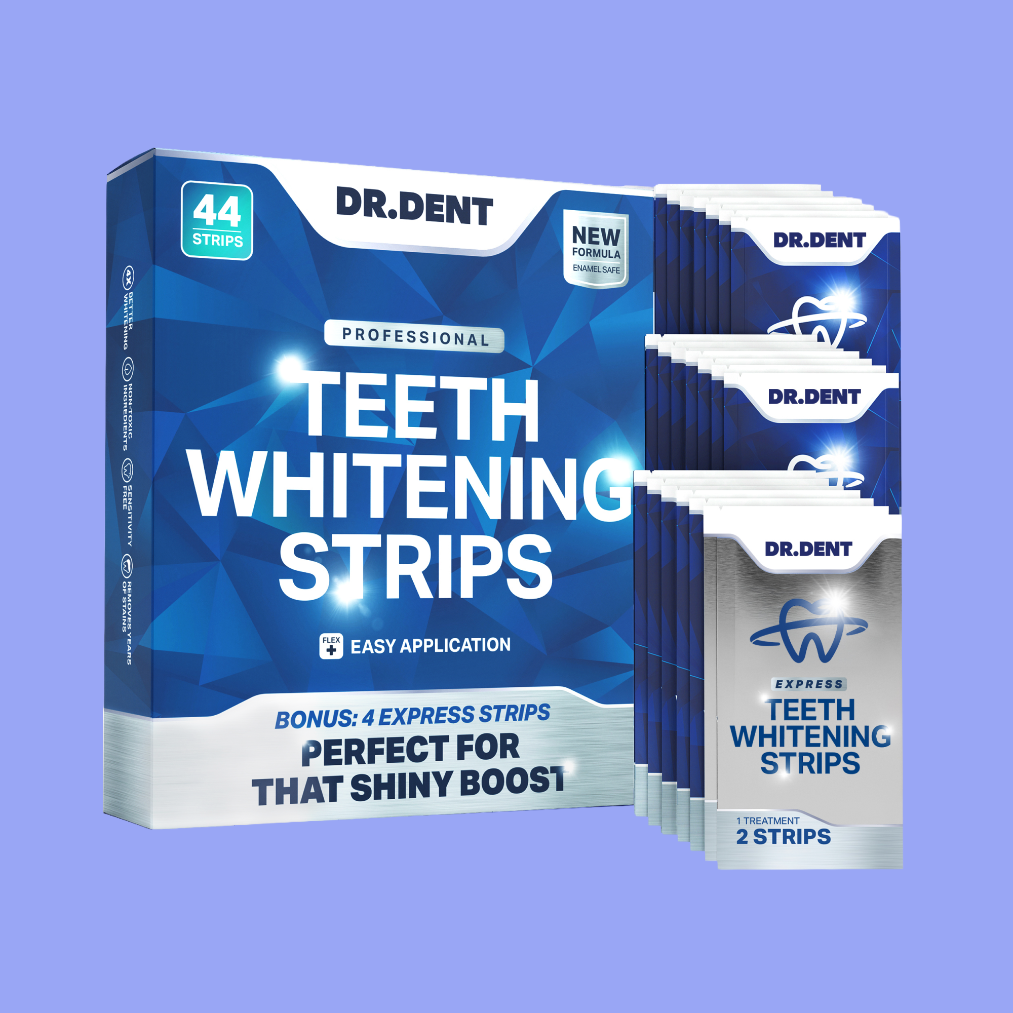 Professional Teeth Whitening Strips (44 Strips)