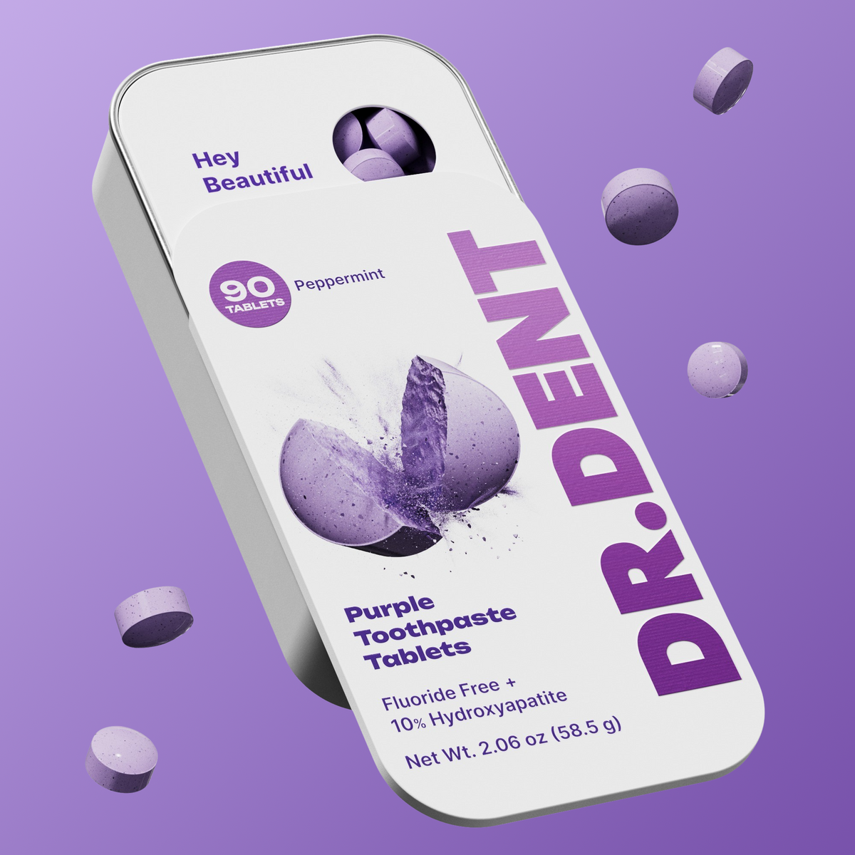 Purple Toothpaste Tablets | Hydroxyapatite + PAP
