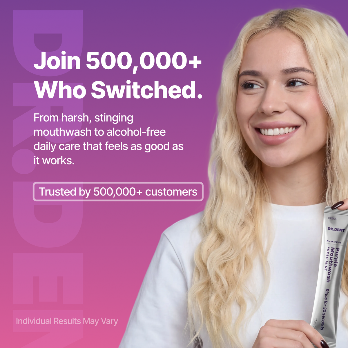 DR.DENT Purple Whitening Strips