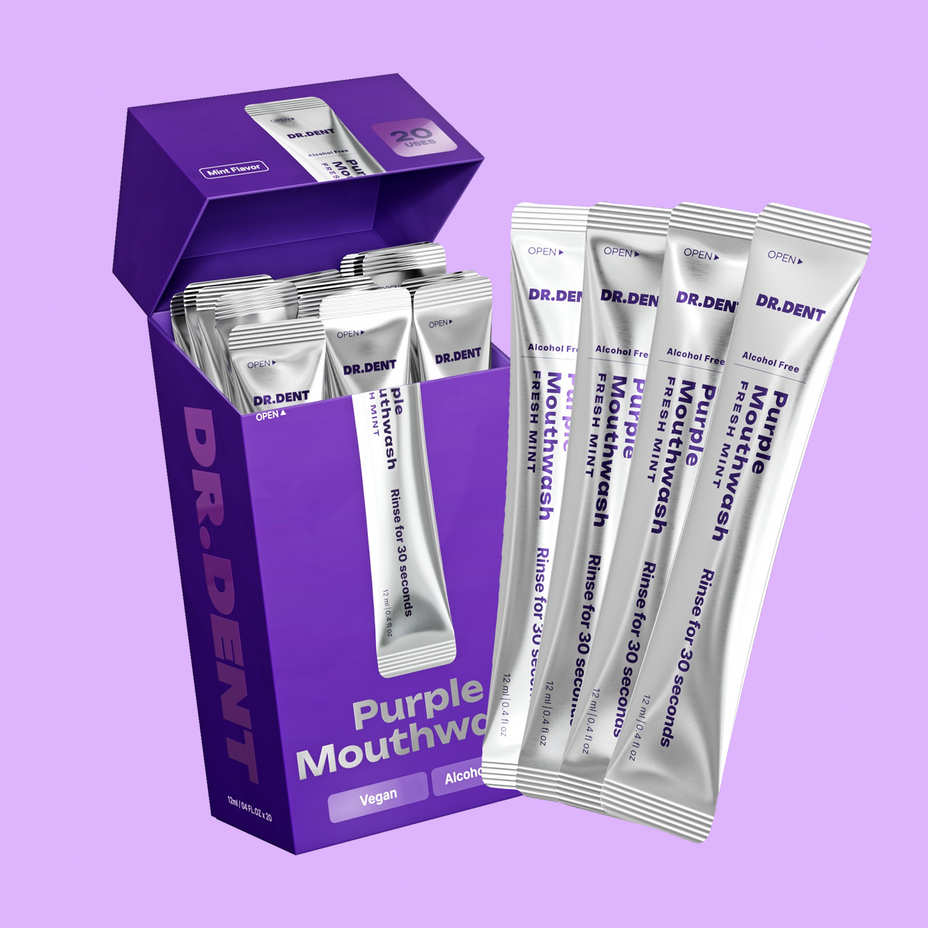 DR.DENT Purple Mouthwash product loop