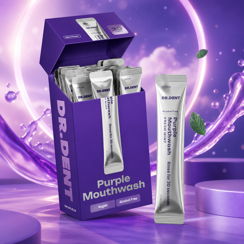 DR.DENT Purple Mouthwash sachet