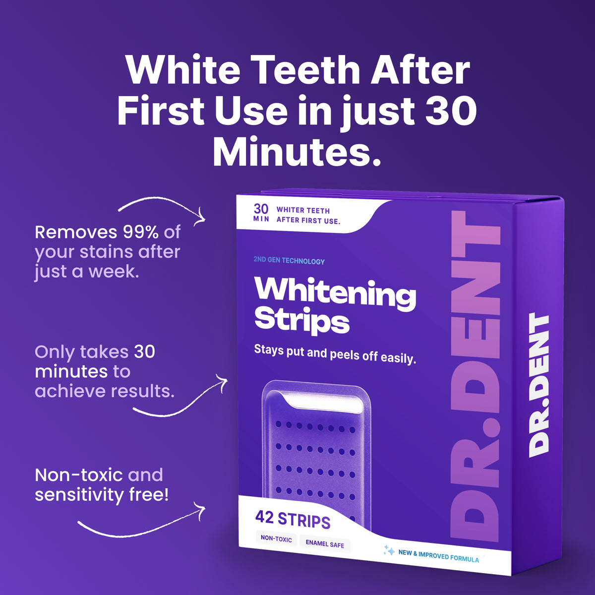 DR.DENT Purple Whitening Strips