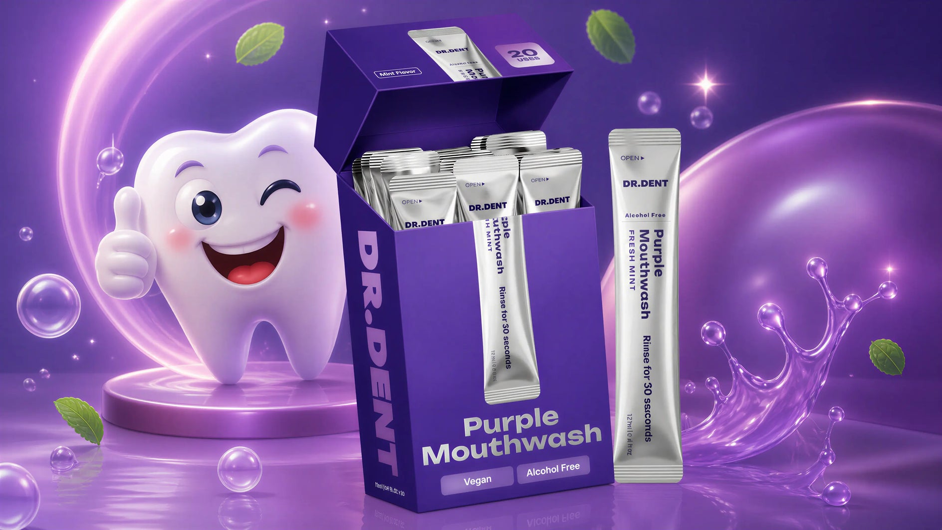 DR.DENT Purple Mouthwash