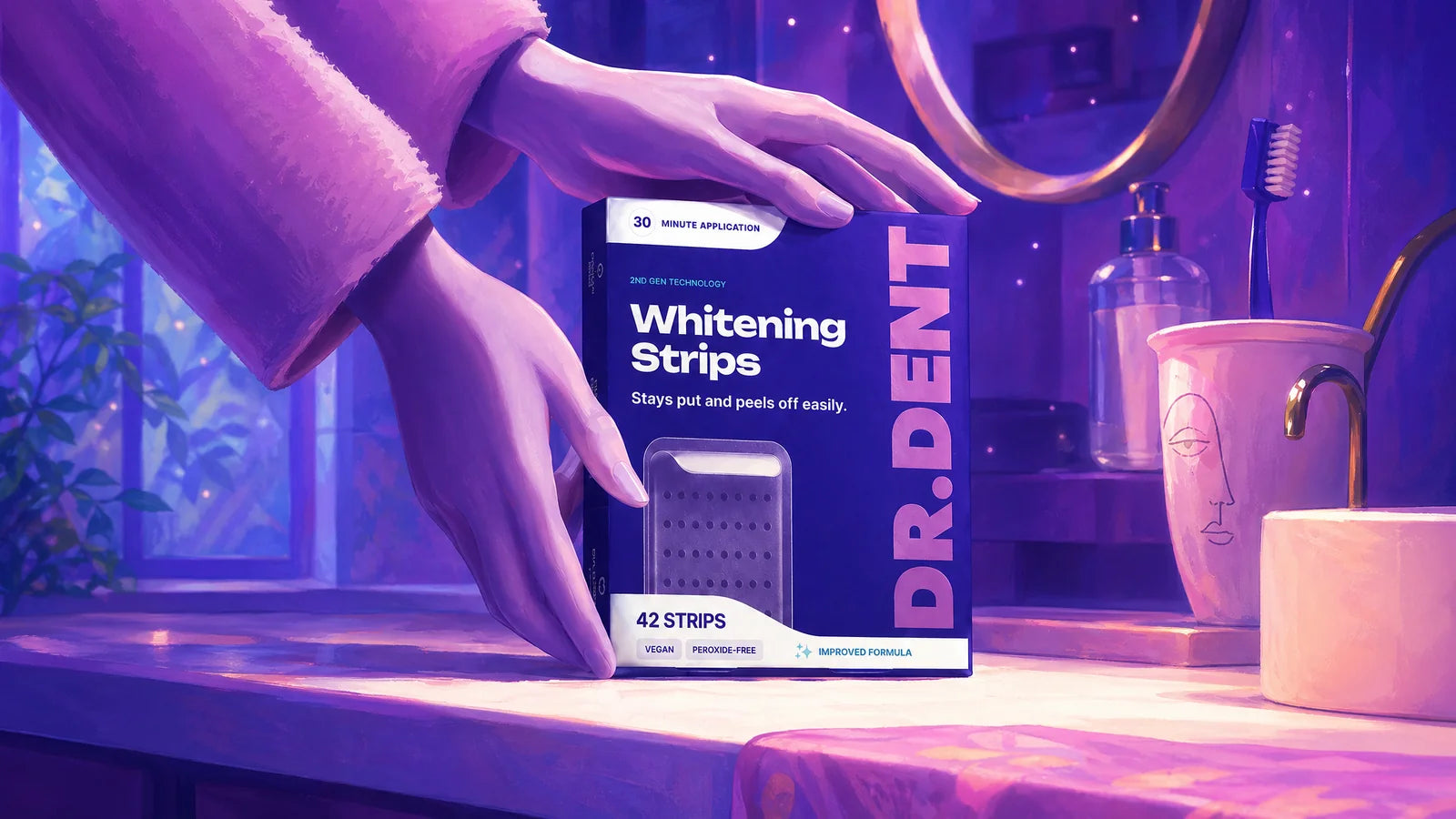 DR.DENT Purple Whitening Strips