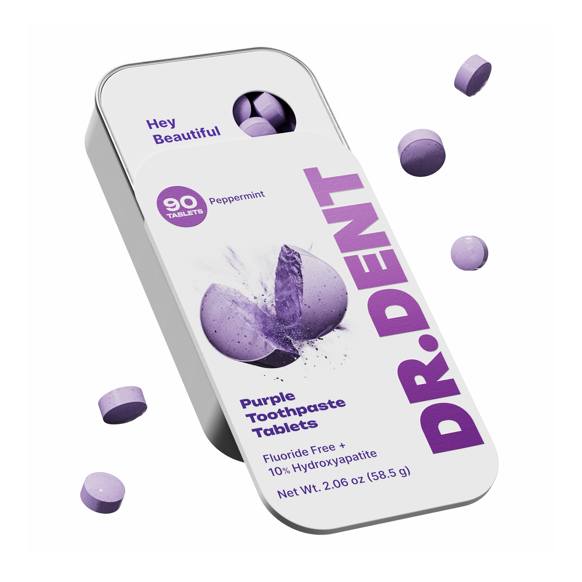 Purple Toothpaste Tablets | Hydroxyapatite + PAP